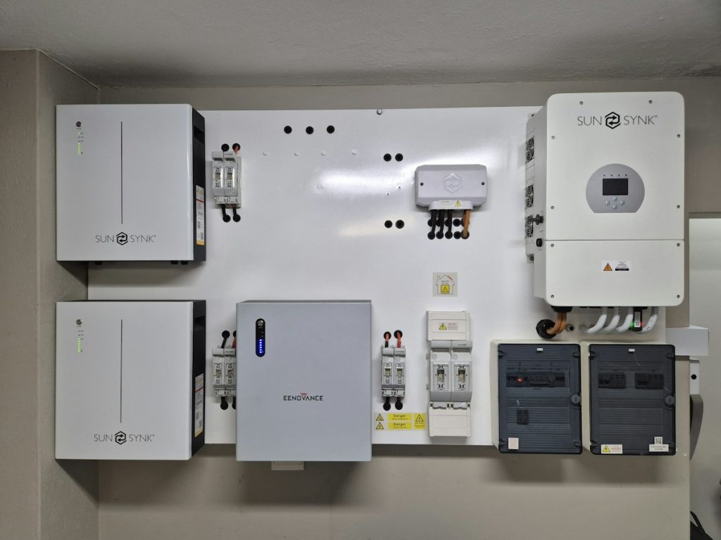 Wall-mounted solar inverter and battery storage system